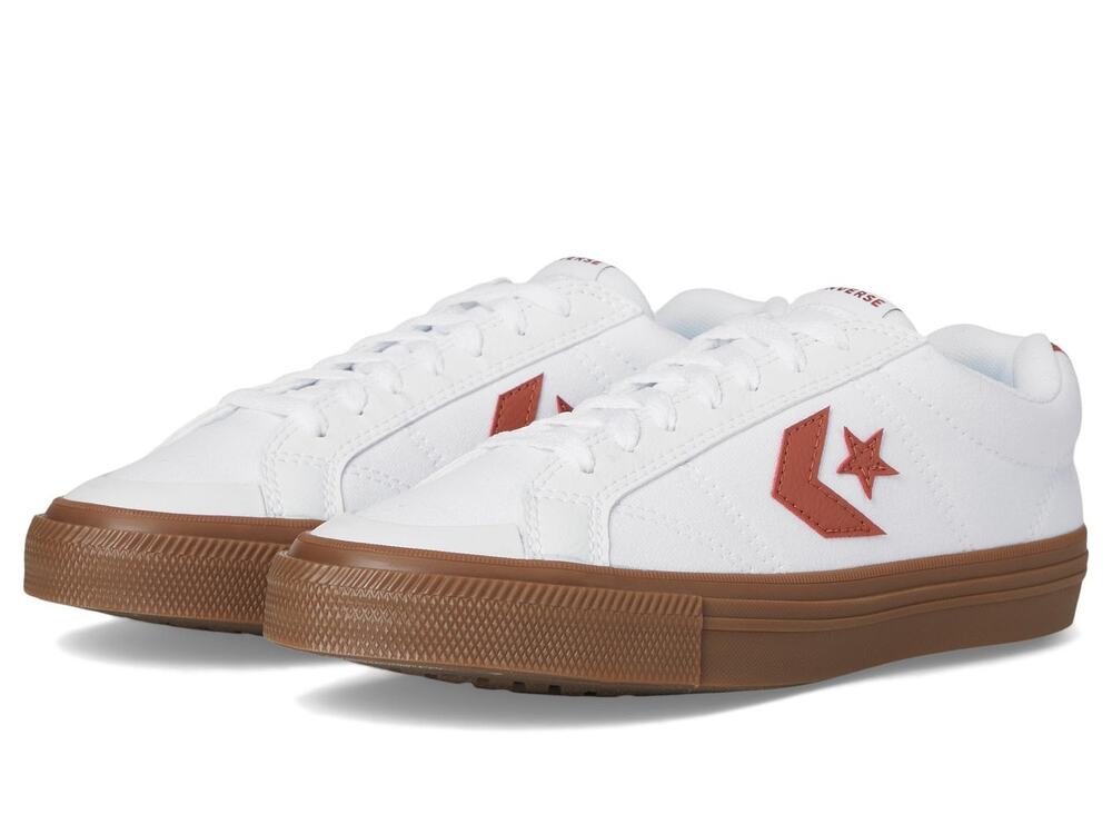 CONVERSE UNISEX CONVERSE SPORT CASUAL WHITE/RED TERRACOTTA/GUM MEN 11.5
